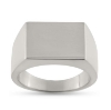 Billede af Ring massiv lukket bund 14 kt. hvg.