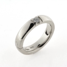 Billede af Gigt ring (kan åbnes) brill. 0,10 w/vs. 14 kt. hvg.