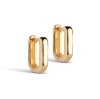 Billede af ENAMEL Copenhagen Square 12 mm øreringe forgyldt sølv 