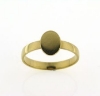 Billede af Ring m. oval plade 9*7 m/m. 14 kt.