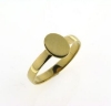 Billede af Ring m. oval plade 9*7 m/m. 14 kt.
