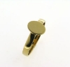 Billede af Ring m. oval plade 9*7 m/m. 14 kt.