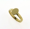 Billede af Ring m. oval plade 9*7 m/m. 14 kt.