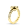 Billede af Rosetring fattet med 71 brillanter 14 kt.
