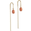 Billede af ENAMEL Copenhagen Eleanor Light Coral øreringe forgyldt sølv m. emalje