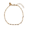 Billede af Aqua Dulce Marisol armbånd forgyldt sølv (17 + 3 cm)