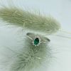 Billede af Diana ring roset 0,11 H-W/SI-smaragd 14 kt.