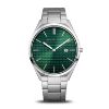 Billede af Bering Ultra Slim herreur stållænke grøn skive 3 ATM 40mm