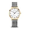 Billede af Bering Titanium dameur titanium/gulddoublé meshlænke 34mm 5 bar