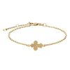 Billede af Nordahl Andersen dagmarkors armbånd 9 karat guld (16+3 cm)