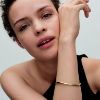 Billede af Pandora Organisk Formet armring forgyldt metalblanding (17-21 cm)