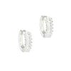 Billede af Aqua Philina Clear Hoop øreringe sølv m. cz (12 mm)