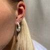 Billede af Aqua Dulce Pretty Pearl Hoop øreringe forgyldt sølv m. ferskvandsperler