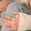 Billede af WiOGA Freya ring forgyldt sølv (str. 48-58)