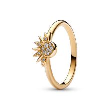 Billede af Pandora Kosmisk Funklende Sol ring forgyldt metalblanding m. cz (str. 52)