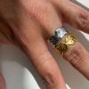 Billede af STINE A Golden Splash Lava ring i forgyldt sølv (str. 48-60)