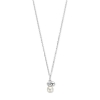 Billede af Spirit Icons Asia halskæde 14 kt. hvidguld m. 0,02 ct. w/vs 45 cm