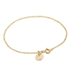 Billede af ENAMEL Copenhagen Ball armbånd sølv forgyldt kuglekæde (17,5cm)