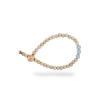 Billede af &Imagine armbånd Light Grey m. 6mm trækugler og emaljebeads rosaforgyldt lås 18 cm
