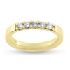 Billede af Alliancering i 14 kt. m. diamanter 5x 0,07 w/vs