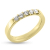Billede af Alliancering i 14 kt. m. diamanter 5x 0,07 w/vs