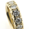 Billede af Alliancering speciel lavet med 13 brill. a 0,25 ct. tw/vvs. 14 kt.