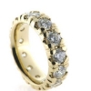 Billede af Alliancering speciel lavet med 13 brill. a 0,25 ct. tw/vvs. 14 kt.