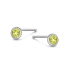 Billede af Spirit Icons Sky øreringe 14 kt. hvidguld m. peridot