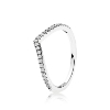 Billede af Pandora ring sølv Wishbone syntetiske zirkonia str. 48-60