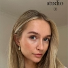 Billede af Studio Z "Shell" øreringe forgyldt sølv m. cz