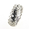 Billede af Ring huller, brill. 2* 0,04 coffee + 1* 0,04 w/pi.,  br. 8,7 mm. 925s.