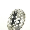 Billede af Ring huller, brill. 2* 0,04 coffee + 1* 0,04 w/pi.,  br. 8,7 mm. 925s.