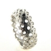 Billede af Ring huller, brill. 2* 0,04 coffee + 1* 0,04 w/pi.,  br. 8,7 mm. 925s.