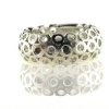 Billede af Ring huller, brill. 2* 0,04 coffee + 1* 0,04 w/pi.,  br. 8,7 mm. 925s.