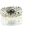 Billede af Ring huller, brill. 2* 0,04 coffee + 1* 0,04 w/pi.,  br. 8,7 mm. 925s.