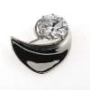 Billede af Broche, oval syn. sten, 12*10 mm. 925s.