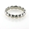 Billede af Ring kugler hele vejen rundt, br. 4,0 mm. massiv, str. 60-69. 925 s. forgyldt