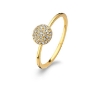 Billede af Spirit Icons ring Grace sølv forgyldt cz str 50-60
