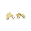 Billede af Ørestik "Folded Pearl" i 14 kt.