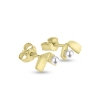 Billede af Ørestik "Folded Pearl" i 14 kt.