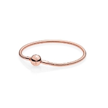 Billede af Pandora armbånd sølv rose rund p-lås str. 19 cm.  