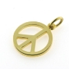 Billede af Vedhæng, fredstegn (peace tegn) hj. 20 mm. 14 kt. 