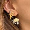 Billede af *STINE A Big Golden Splash Elegant Pearls ørering forgyldt sølv (1 stk)
