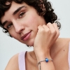 Billede af Pandora charm Blåt Muranoglas sølv