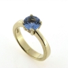 Billede af Ring ægte topas 8 mm. 14 kt.