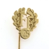Billede af Fængselforbundet FF, 25 års emblem, stiknål med nålesikring 925s. forgyldt