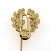 Billede af Fængselforbundet FF, 25 års emblem, stiknål med nålesikring 925s. forgyldt