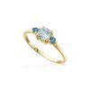 Billede af Ring blå topas/London blue topas 8 kt.