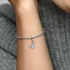 Billede af Pandora Mickey Mouse Funklende Hovedsilhuet charm sølv m. cz