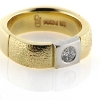 Billede af Ring 2 farvet, br. 5,8 mm., brill. 0,20 w/vs. 14 kt.